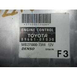 ENGINE CONTROL UNIT Toyota Corolla Verso 2006 1.8 VVT 16V 89661-0F030