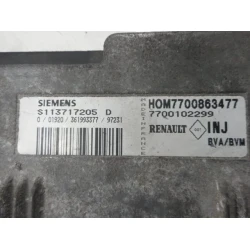 ENGINE CONTROL UNIT Renault LAGUNA  2.0 16V 7700102299
