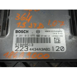 RAČUNALNIK MOTORJA Fiat Doblo 2007 1.9 JTD 0281013675