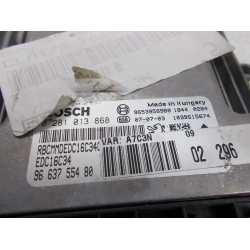 ENGINE CONTROL UNIT Peugeot 207 2007 BREAK 1.6HDI 9663755480