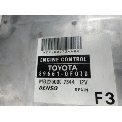 ENGINE CONTROL UNIT Toyota Corolla 2007 VERSO 1.8 89661-0F030