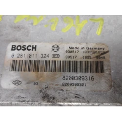 ENGINE CONTROL UNIT Renault LAGUNA 2003 GRANDTOUR 1.9 DCI 0281011324