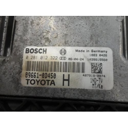 ENGINE CONTROL UNIT Toyota Yaris 2006 1.4 D4D 0281012322