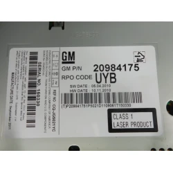 AUTORADIO Chevrolet Cruze 2012 1.6