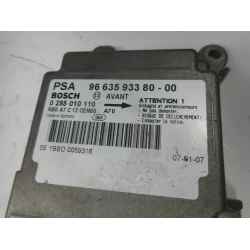 AIRBAG CONTROL UNIT Peugeot 207 2007 1.4 9663593380