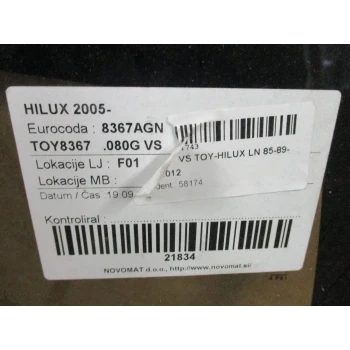 PARABREZZA ANTERIORE Toyota Hilux 2006  8367AGN