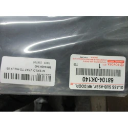 STEKLO  ZADAJ LEVA Toyota Hilux 2006  68104-0K140 681040k140