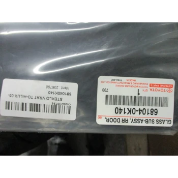 WINDOW REAR LEFT Toyota Hilux 2006  68104-0K140 681040k140