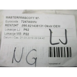 PROFILO MODANATURA Renault MASTER II 2005  7247ASMV