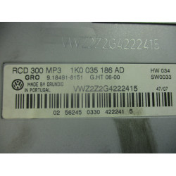 RADIO Volkswagen Passat 2008 2.0TDI VARIANT 1K0035186AD