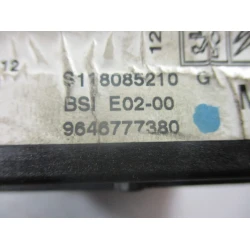 BSI CONTROL UNIT Peugeot 206 2002 1.6 9646777380