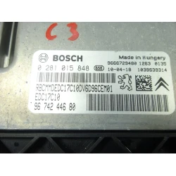 RAČUNALNIK MOTORJA Citroën C3 2010 1.6HDI 16V 0281015845
