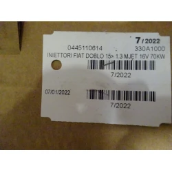 ŠOBA Fiat Doblo 2016 1.3MJET 16V 0445110614