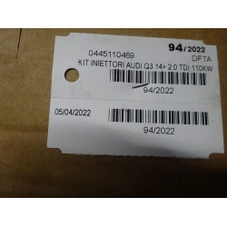 INIETTORI BENZINA / DIESEL Audi Q3 2016 2.0TDI 0445110469