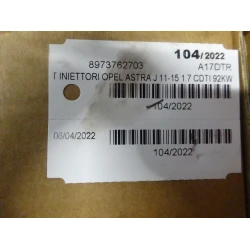 INJECTOR Opel Astra 2012 SW 1.7 DTI 16V 8973762703
