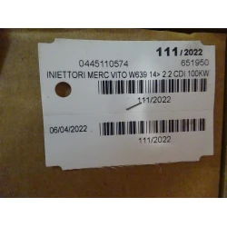 INJECTOR Mercedes-Benz Vito / Viano 2016 2.2CDI W639 0445110574