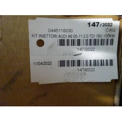 INIETTORI BENZINA / DIESEL Audi A6, S6 2009 2.0TDI 0445116030 03L130277