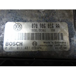 ENGINE CONTROL UNIT Volkswagen Touareg 2003 5.0TDI 070906016aa