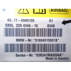 CENTRALINA AIRBAG BMW 5 2004 520I 65.77-6945155