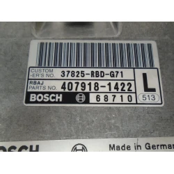 RAČUNALNIK MOTORJA Honda Accord 2006 2.2 CTDi 407918-1422  37825-rbd-g71