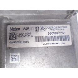 ENGINE CONTROL UNIT Peugeot 208 2013 1.2 9805895780