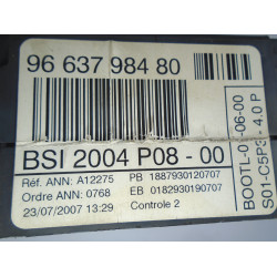 BSI CONTROL UNIT Peugeot 207 2007 1.6 16V BREAK 9663798480