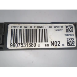 BSI CONTROL UNIT Peugeot 208 2013 1.2 9807531680