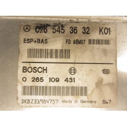 ENGINE CONTROL UNIT Mercedes-Benz A-Klasse 1998 160 0265453632