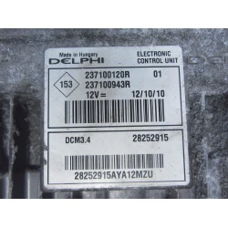 ENGINE CONTROL UNIT Renault MEGANE III  2011 1.5 DCI 237100120R