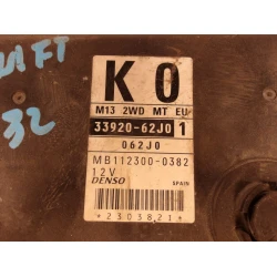 ENGINE CONTROL UNIT Suzuki SWIFT 2006 1.3 33920-62j0