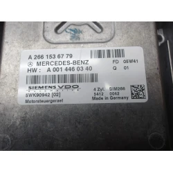 ENGINE CONTROL UNIT Mercedes-Benz A-Klasse 2005 150 AUT. a2661536779