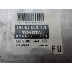 ENGINE CONTROL UNIT Toyota Corolla Verso 2008 2.2D 89661-0f101
