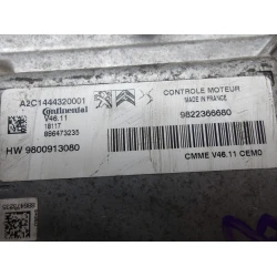 RAČUNALNIK MOTORJA Citroën C3 2018 1.2 9822366680