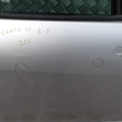 PORTA LAMINERA NUDA POSTERIORE DESTRA Renault SCENIC 2010 III. 1.9 DCI