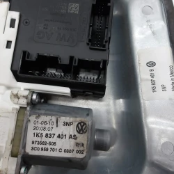 WINDOW MECHANISM FRONT LEFT Volkswagen Golf 2010 VI. 1.4 TFSI VARIANT 1K5837461B     1K5837401AS