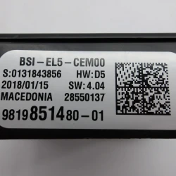 RAČUNALNIK BSI Citroën C4 2018 SPACETOURER 9819851480 EL5